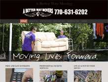 Tablet Screenshot of abetterwaymoving.com